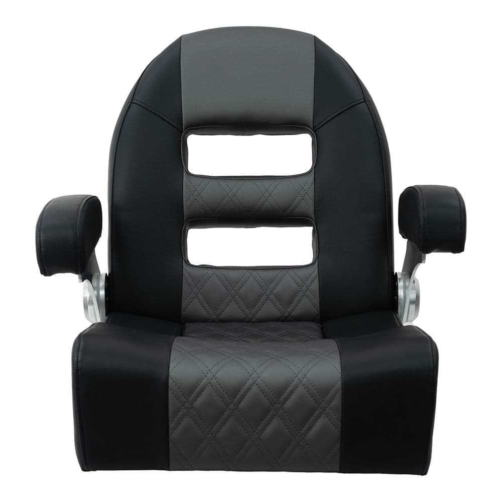Springfield Console Helm Flip-Up Seat, Black/Grey